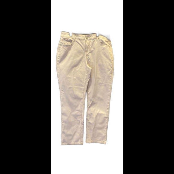 Bandolino Jeans Caroline Size 12 Cream Lightweight Pants 98% Cotton 2% Spandex - Picture 1 of 12
